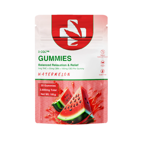 3 Comp CBD + CBN + Delta 9 Gummies