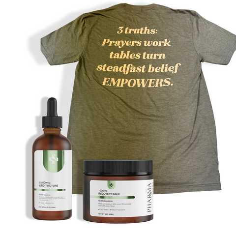 Ultimate Wellness CBD Bundle – Tincture, Balm & Free Tee!