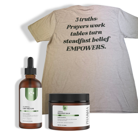 Ultimate Wellness CBD Bundle – Tincture, Balm & Free Tee!